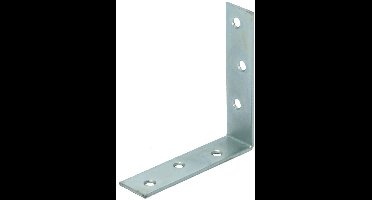 Stoelhoek 80x80 - 20x2 mm – verzinkt – per 4 stuks – hoekijzer – meubelbeugel – bevestigingshoek