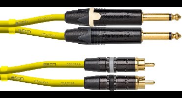 Cordial CEON DJ PLUG-RCA 1.5 Y Cinchkabel 1,5 m - Audio kabel