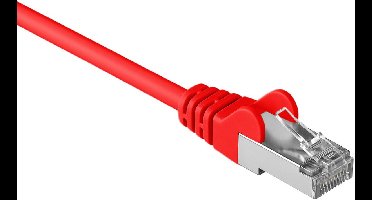 CAT5e FTP patchkabel - 0,50 meter rood - netwerkkabel - internetkabel - UTP kabel