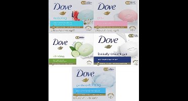 Dove Zeep - MIX - Voordeelverpakking/Dove beauty cream bar/Dove Restoring/Dove Pink/Dove Refrehing/Dove Gentle Exfoliating