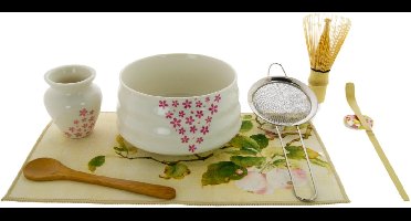 Japanse keramische matcha-theeset met 8 delig, matcha set met matcha-kom en theegarde, verschillende kleuren!