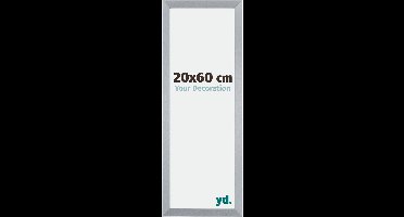Your Decoration - Fotolijst 20x60 cm - MDF - Zilver Glans - Catania