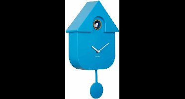 Karlsson Koekoeksklok Modern Cuckoo - Blauw - 8.5x21.5x41cm - Wandklok Scandinavisch