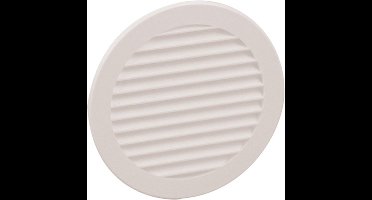 Nedco schoepenrooster 150mm - rond - kunststof - wit