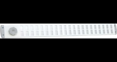 Nedco BV Bold Line schuifrooster 650x65mm aluminium wit