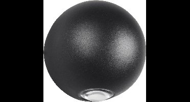 LED Tuinverlichting - Wandlamp Buitenlamp - Torna Avize Up and Down - Warm Wit 3000K - 2-lichts - Waterdicht IP54 - Mat Zwart - Aluminium