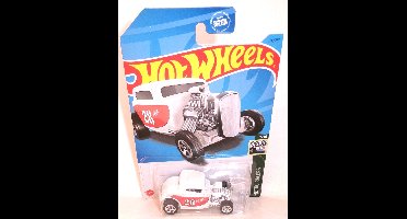 HOT WHEELS '32 FORD WHITE 124/250 1:64 HW RETRO RACERS 7/10