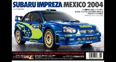Tamiya Modelbouwpakket Auto - 47372 RC Subaru Impreza WRX Mexico 2004 TT-01E RC Plastic - 1:10 - Modelbouw