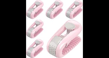 *** 6-delige set Dekbedclips in stijlvol ROZE - Met handig Opbergdoosje voor moeiteloze opberging - Houd uw Dekbed en Lakens stevig op hun plaats met deze Dekbed Knijpers en Klemmen- van Heble® ***