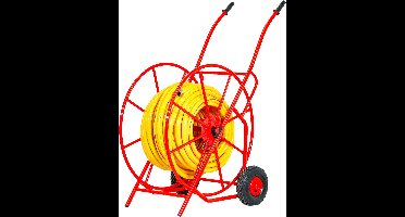 Set slangenwagen XXL 1 staal poederlak met waterslang Tricotop 50m MW Tools HS10PEL