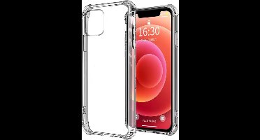 Transparant Hoesje Geschikt voor iPhone 15 Plus - Hoesje Siliconen Shock Proof Case Hoes - Hoes Geschikt voor iPhone 15 Plus Hoes Cover Case Shockproof -
