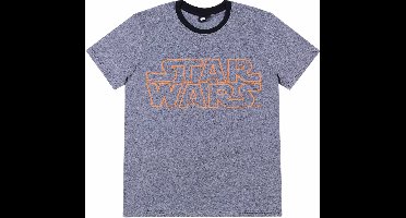 Donkergrijs heren t-shirt Star Wars Disney