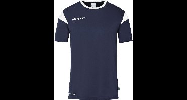Uhlsport Squad 27 Shirt Korte Mouw Kinderen - Marine / Wit | Maat: 128