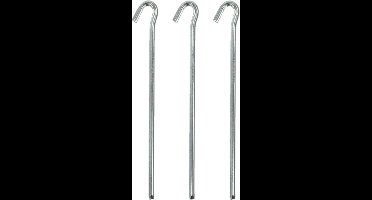 ProPlus Tentharingen - 24x - rotspennen - halfrond - 23 cm - metaal - voor tent of windscherm