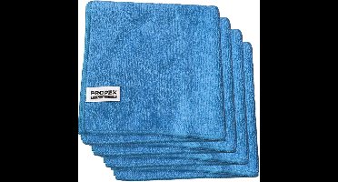 Propex microvezeldoek – geschikt voor schoonmaak – blauw 40x40 cm – 4 stuks