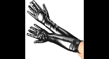 Stijlvolle Lange Handschoenen - Betover je Look met Zwarte Wetlook