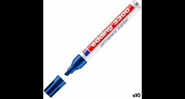 Edding 10 Edding 3300 Permanent Markers Blauw