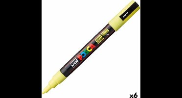 Markeerstift POSCA PC-3ML Geel (6 Stuks)