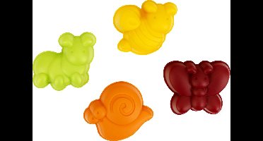 Klein Toys Little Foot zandfiguren dieren - 95% gerecycled plastic - multicolor