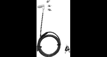 Dicota D31700 kabelslot Zwart, Zilver 2 m