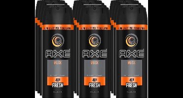 Axe Deospray - Musk 150 ml - Voordeelverpakking 12 stuks