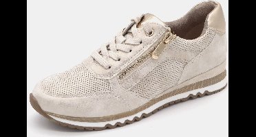 Marco Tozzi Dames Sneaker - 23782-447 Lichtbeige Metallic - Maat 40