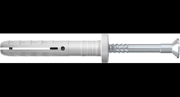 Fischer 513738, Schroef- & muurplugset, Baksteen, Beton, Pozidriv, PZ2, 50 mm, 5 mm