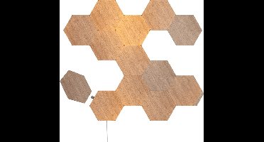 Nanoleaf Elements Hexagons Starterkit - Slimme Verlichting - 13 LED Panelen - Houteffect - Google