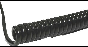 BKL Electronic 1506212 Spiraalkabel Li12Y11Y 400 mm / 1600 mm 4 x 0.50 mm² Zwart 1 stuk(s)