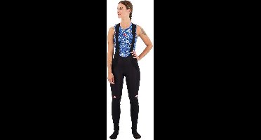 Castelli Fietsbroek lang met bretels Rain or Shine Dames Zwart Reflective - Sorpasso RoS W Bibtight Black Reflex - M