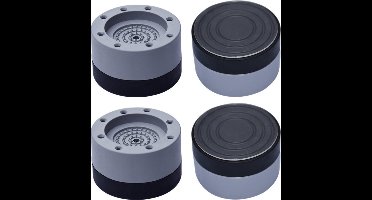 ***Schokdempers - Schok demper - Wasmachine - Dempers - Trillende Wasmachine - Anti schok - Demping - Set van 4 stuks - Grijs - Extra dik - Voetjes wasmachine - van Heble® ***