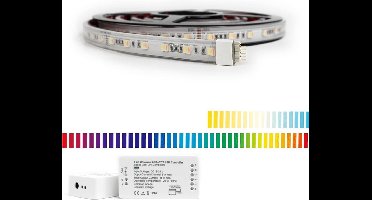 Zigbee led strip - White and color ambiance - Werkt met de bekende verlichting apps - 5 meter - Waterdicht