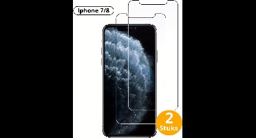 Livano Telefoon Glasplaatje - Beschermglas - Glaasje - Screen Protector - Screenprotector - Extra Sterk - Shockproof - Premium Protection - Geschikt Voor IPhone 7 en iPhone 8