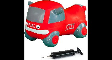Jamara Skippybal - 460456 Skippy Brandweerwagen Rood Junior met Pomp