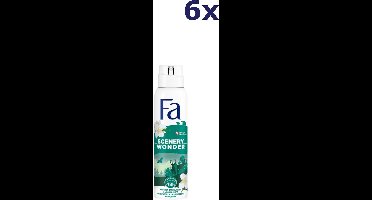 6x Fa Deospray – Urban Wonders Sandelwood & Jasmijn 150 ml