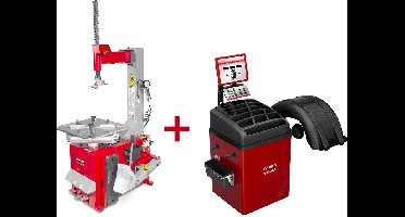 Set bandenwisselaar BT100M 230V+ balanceermachine BB350 230V MW Tools BT100M SET3