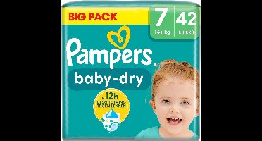 Pampers - Baby Dry - Maat 7 - Big Pack - 42 stuks - 15+ KG