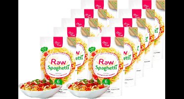 Clean Foods | Raw Pasta | Spaghetti | 10 stuks | 10 x 200 g