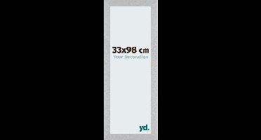 Your Decoration - Fotolijst 33x98 cm - MDF - Zilver Mat - Mura