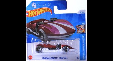 HOT WHEELS BRAILLE RACER TWIN MILL 27/250 RED 1:64 HW CELEBRATION RACERS 1/10