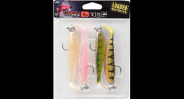Fox Rage Ultra UV Zander Pro Shad Loaded Lure Pack UV Mixed 10cm / 10g UV Mixed