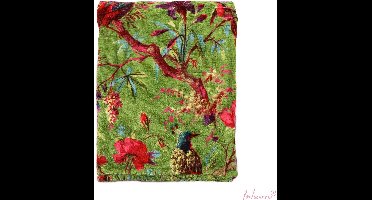 Imbarro - Plaid - Kleed - Deken - Throw - Paradise - Chinelle - Green - 130x170cm