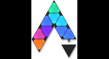 Nanoleaf Shapes Mini Triangles Uitbreidingspakket - 10 Panelen - Zwart