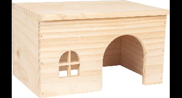 Flamingo Mody - Knaagdierhuis Knaagdier - Huisje Mody Hout M 28x18x16cm - 1st - 130497 - 1st