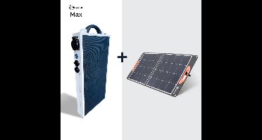 Mobisun Pro Max powerstation + opvouwbaar 100W zonnepaneel bundel