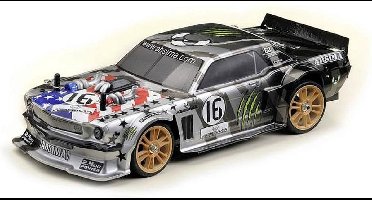 Absima 1:16 RC auto Elektro Toerwagen FIRST STEP SPEED PERFORMANCE FUN MAKER Neon, Grijs Brushless 4WD RTR Touring Car