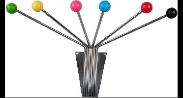 Present Time Kapstok Neptune Large - Multicolor - 52x22x11.5cm - Modern - Wandkapstok - Kapstokken - Kapstok hangend - kapstok muur