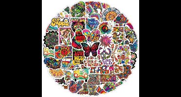 Stickers - hippie - 50 st