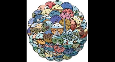 Stickers - Amerikaanse staten - 50 st