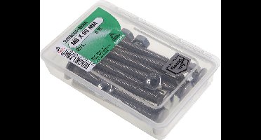 Deltafix. Slot bout. Rvs. M8 x 70 mm. 8 stuks hout bouten met moer.